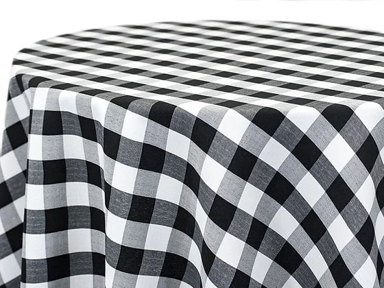 Black-Check Linen Prints