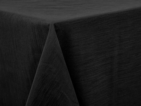 Black Dupioni Linen