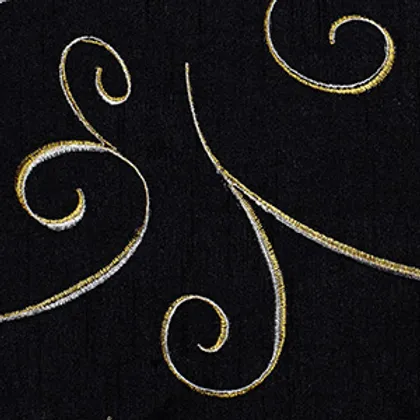 Black Nova Swirl Linen