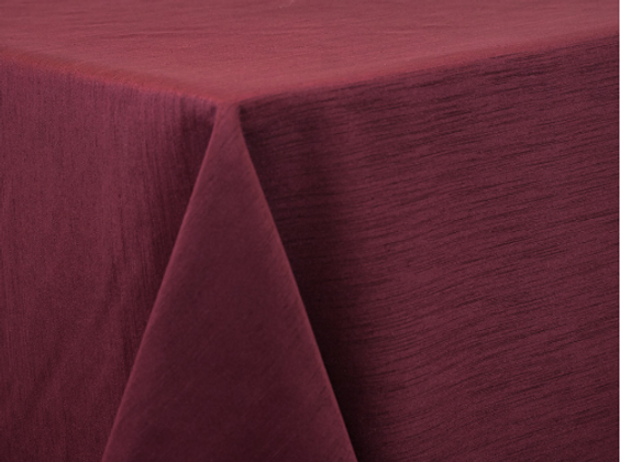 Burgundy Dupioni Linen