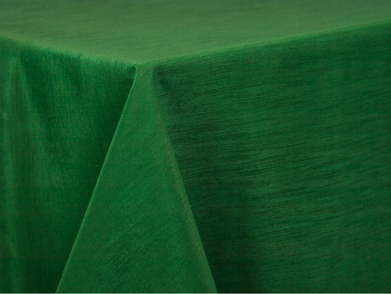 Kelly-Green Dupioni Linen