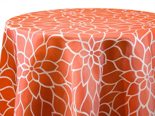 Orange Dahlia Linen