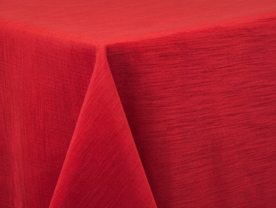 Red Dupioni Linen