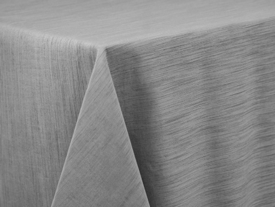 Silver Dupioni Linen