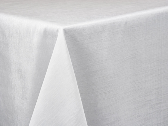 White Dupioni Linen