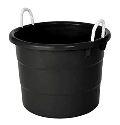 Black Plastic Tub